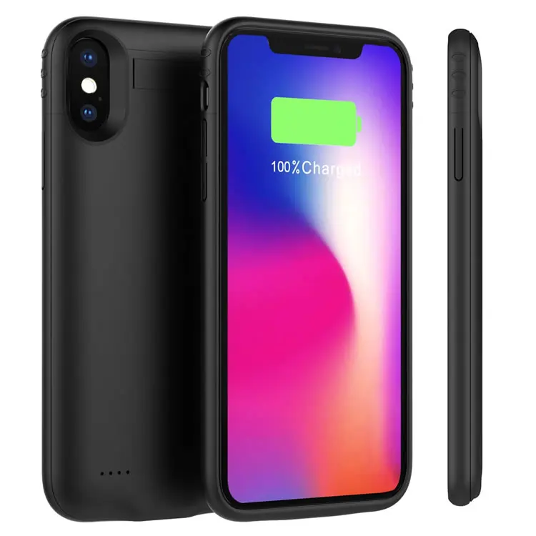 Ultra thin 5200mAh external battery charger case for iphone X power bank case