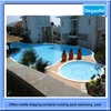 Office mobile shipping container building adult swimming pool with kid pool