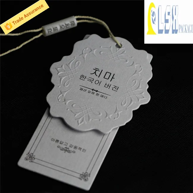 jeans paper tag design