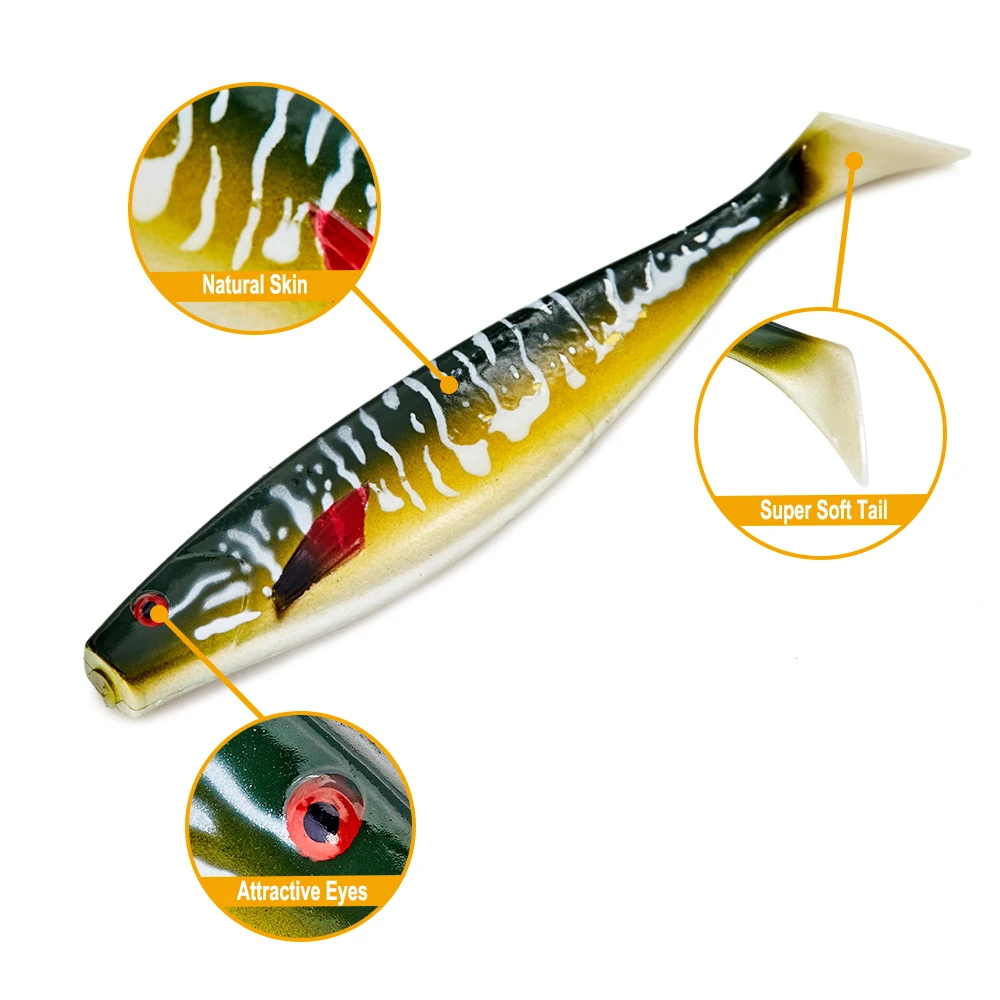 

Weihai soft plastic lure artificial bait for fishing, Vavious colors