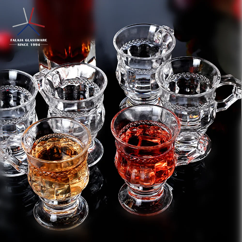 Falaja Wholesale Glass Tea Cups With Handle Bulk Clear Buy Glass Tea Cups With Handle,Tea