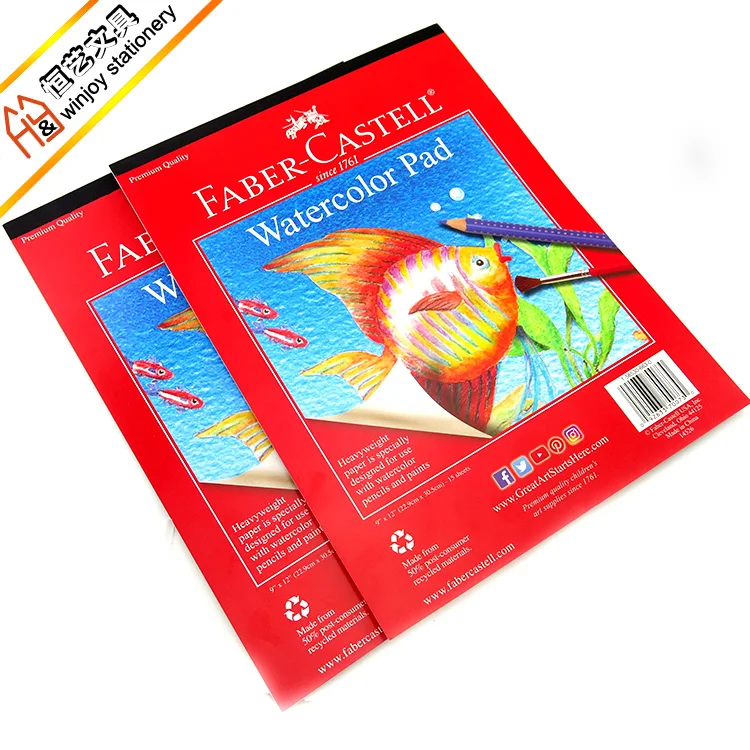 Custom 7x9 Inch Painting Watercolor Paper Pad,Artist Grade Watercolor Drawing Sketch Pad,15