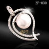 Factory direct sale 925 sterling silver pearl pendant setting white gold plated