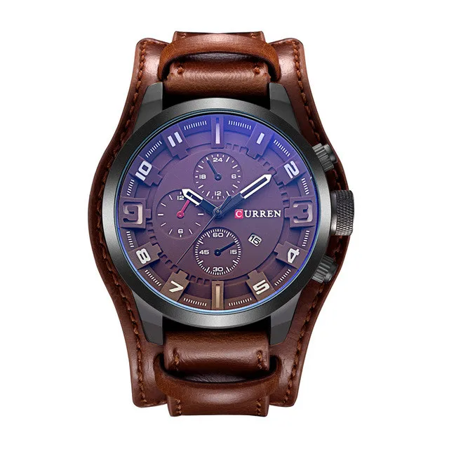 

CURREN Watch for men 8225 Top Brand Luxury Leather Strap Military Male Clock Fashion Men's Sport Brand Quartz Wrist Watch