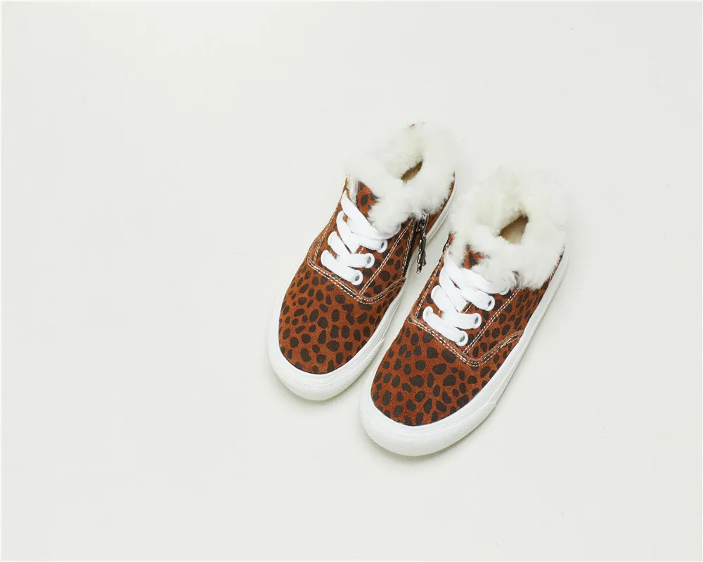 

2019 New Popular Winter Custom Kids Leopard Print Casual Shoes Girls Sneakers, As picture show or customize