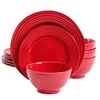 embossed solid color glaze stone dinner set, ceramic dinnerware