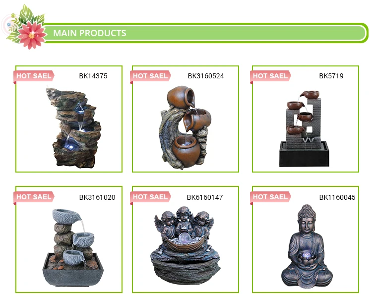 polyresin mini water fountains