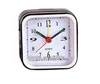 Modern Small Size Square Shape Plastic Quartz Office Table Alarm Clock