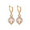 28241 luxury rhinestone princess accessories turkish gold earring lever back earring findings new model
