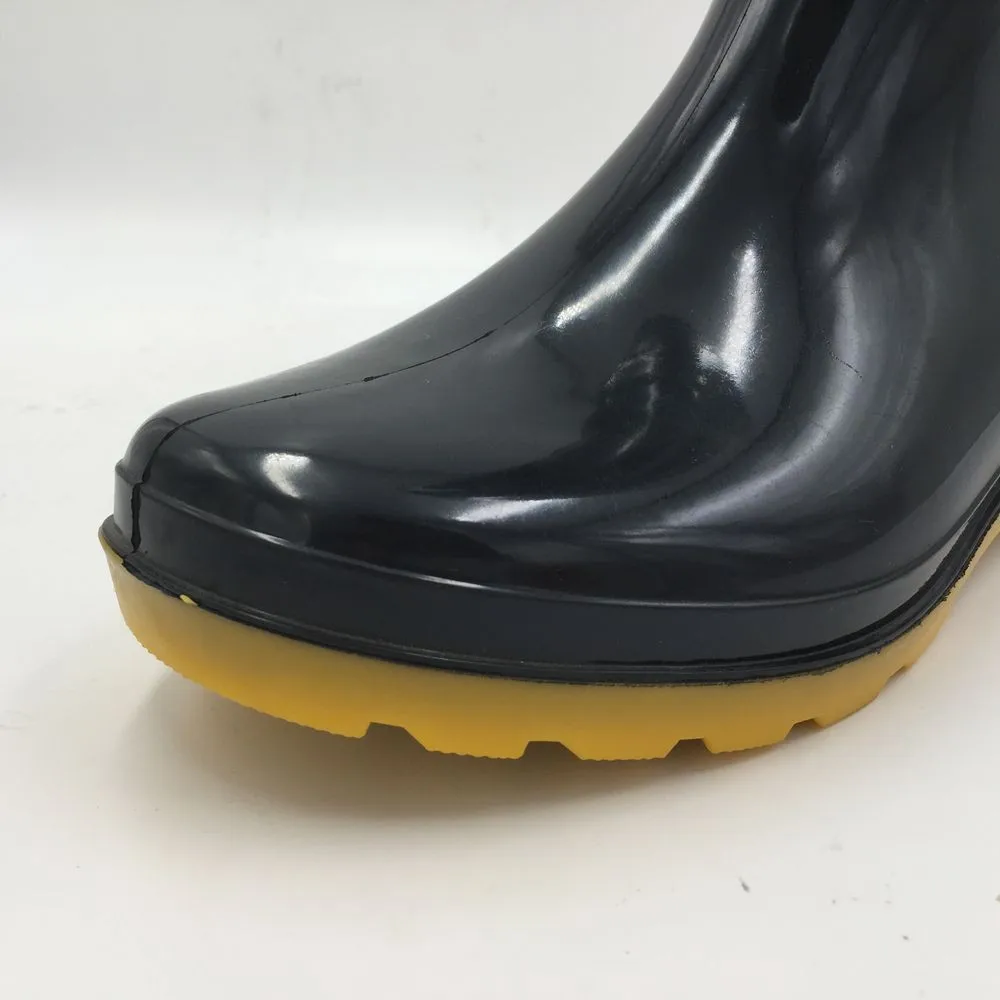 Hn306c Black Cheap Custom Car Wash Wellington Rain Boots For Men Pvc ...