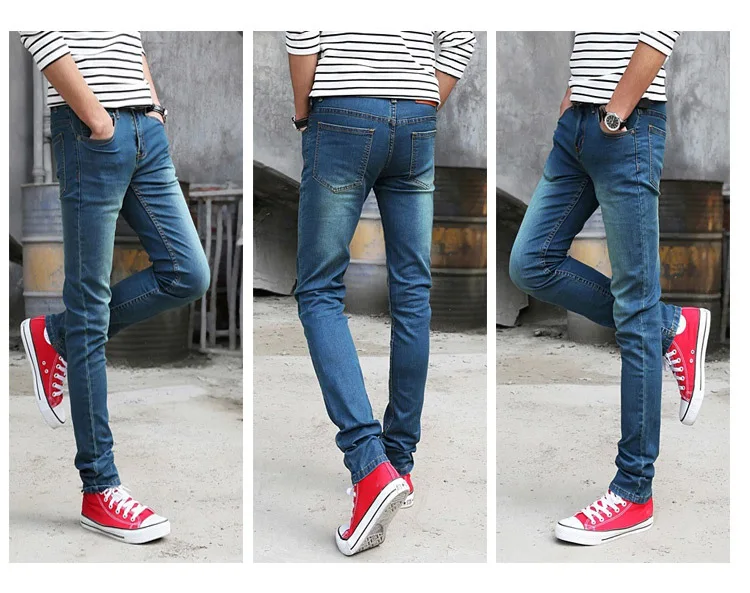 

Wholesale European Style Men Fancy Pants Branded Plain Jeans From China, As picture