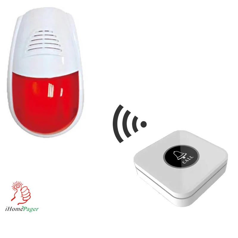 
blue light touch emergency call button and sound and light out door alarm siren with strobe 
