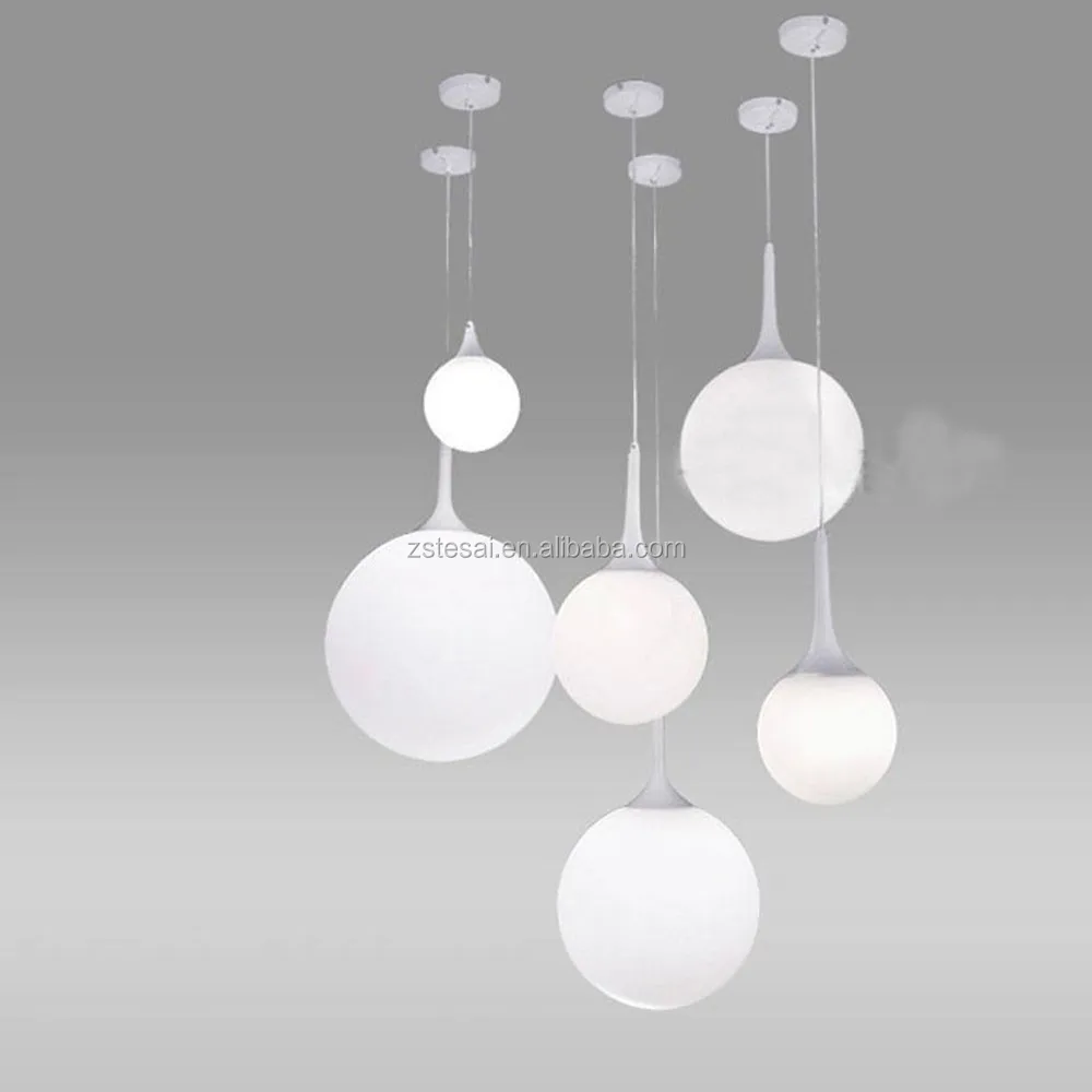 Italia design galileo in vetro bianco palla beaver lampadario ... Lampadario moderno design
