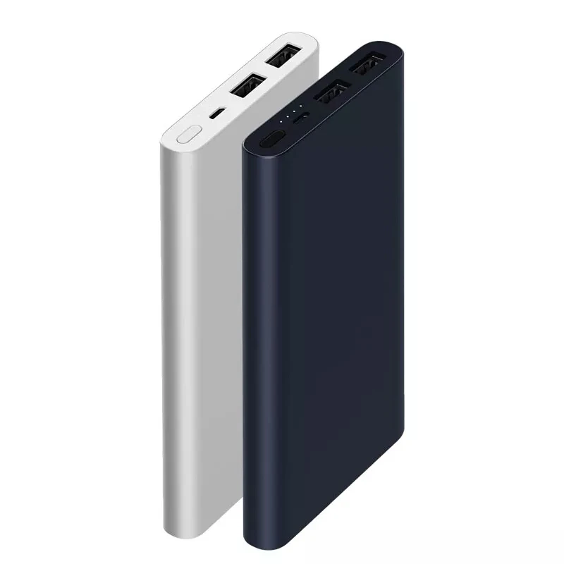 

Chinese Version New Xiaomi Power Bank 2 10000mAh 2USB MI Powerbank 2 10000 mAh New Version Fast charger, Gold;gray