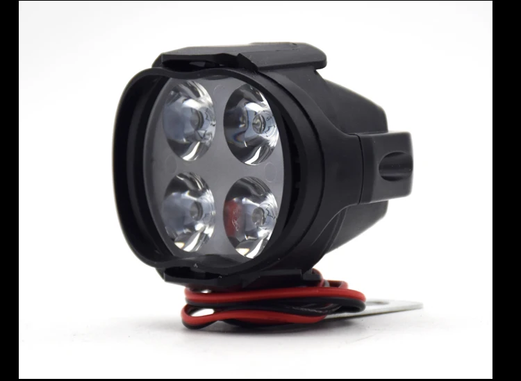 Venta CALIENTE 4 led faro de motocicleta plástico 12w led luz de motocicleta 12v luz led para moto