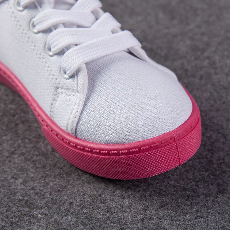 blank white canvas shoes