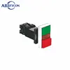 BB418 Marked Extended And Fush 12V Illuminate IP40 Plastic Button Switch Unmarked 1NO+1NC