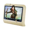 Automobiles 9 inch car dvd headrest monitor with leather zipper,USB,SD,FM,IR audio