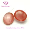 Jadeite Pink Chalcedony Cabochon Rutilated Quartz Glass Bead Jade Stone