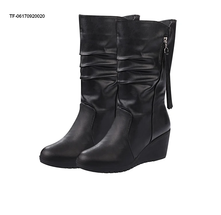 

Women new fashion spring Autumn short flat heels boots hidden heels women's shoes size 35-40