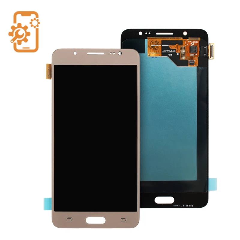 

Original OEM AAA Quality Oled Display LCD Screen for Samsung Galaxy J5 2016, Black / gold