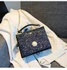 Alibaba Supplier 2019 New Stylish Shiny Bling Bling Glitters Women Handbags Ladies Square Crossbody Handbags Wholesale