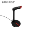Karaoke Vocal Record Singing Studio PC USB 3.5mm for Computer Vol Adjust Switch Rotatable Flexible Professional Microphone