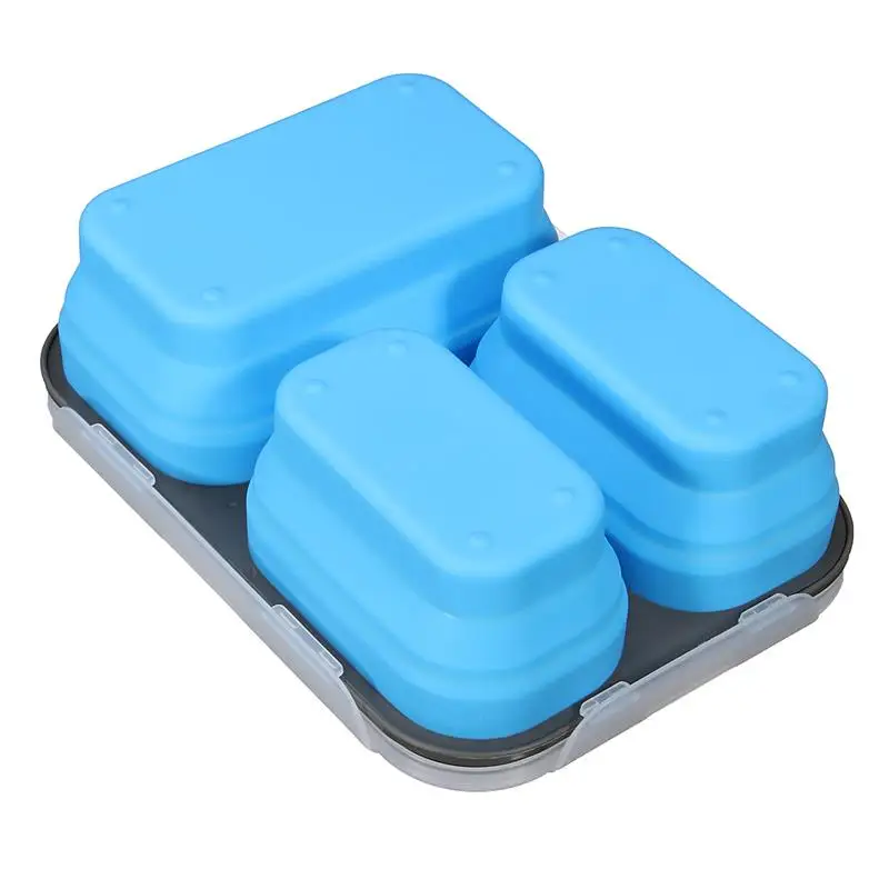 

1100ml Silicone Collapsible Portable Food Storage Container Large Capacity Bowl Lunch Bento Box Folding Lunchbox Eco-Friendly