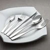 Black titanium coated target flatware 24 piece stainless steel dinner cutlery catering silverware