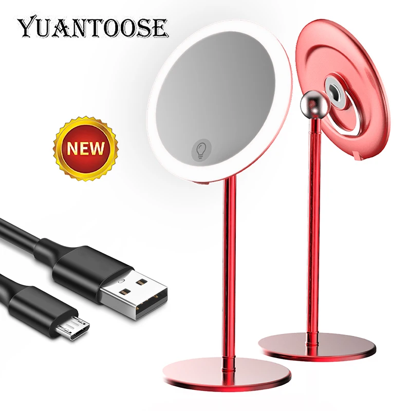 

Mini Desktop pocket two-in-one Detachable magnet led vanity mirror, Customized color