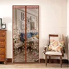39" x 83" hot sale full frame hook & loop fly screen door mesh, Magnetic door curtain, soft mosquito door net