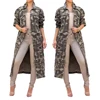2019 winter women camo Cardigan long coat winter coat women jacket