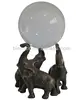Art Nouveau, Bronze Sculpture Art Deco, Bronze Elephant Base Crystal Ball