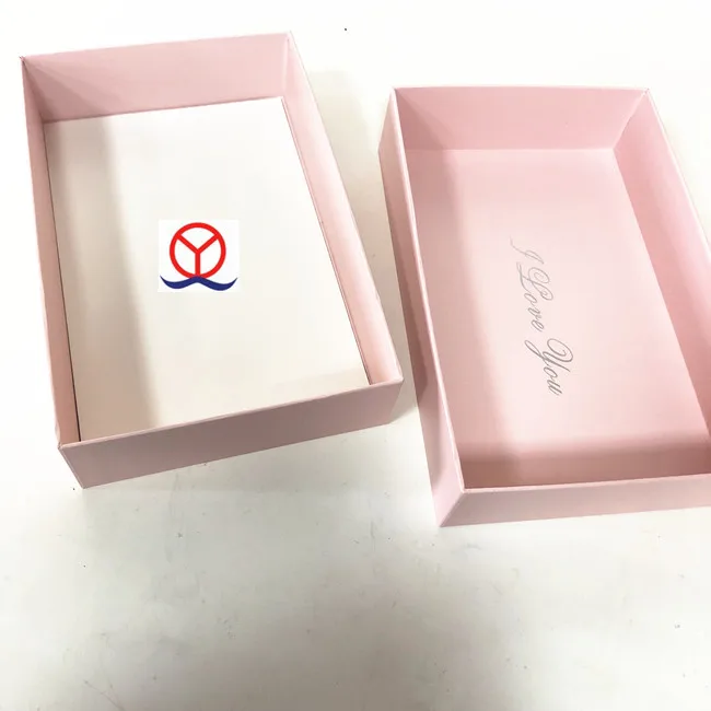 Custom printing wholesale luxury cardboard paper pink apparel shipping boxes