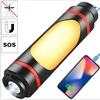 Camping Lantern LED Multifunctional Flashlight, Waterproof Portable Lights with Rechargeable USB and for Camping and Hiking