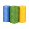 High quality waterproof black 0.8mm 1mm 100% polyester flat waxed braided thread for Leatherware