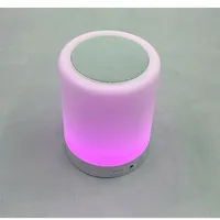 

V5.0 Smart Touch wireless LED Night Light color changing blue tooth portable mini speaker with memory card