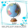 hot sales ! arts good quality smooth surface earth globe with wooden base for teaching tool or decoration & gifts YGL1325-BL