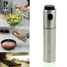 ASLT 1Pcs Stainless Steel Spray Pump Fine Mist Olive Pump Spray Bottle Oil Sprayer Pot Cooking Tool HOT Free Shipping