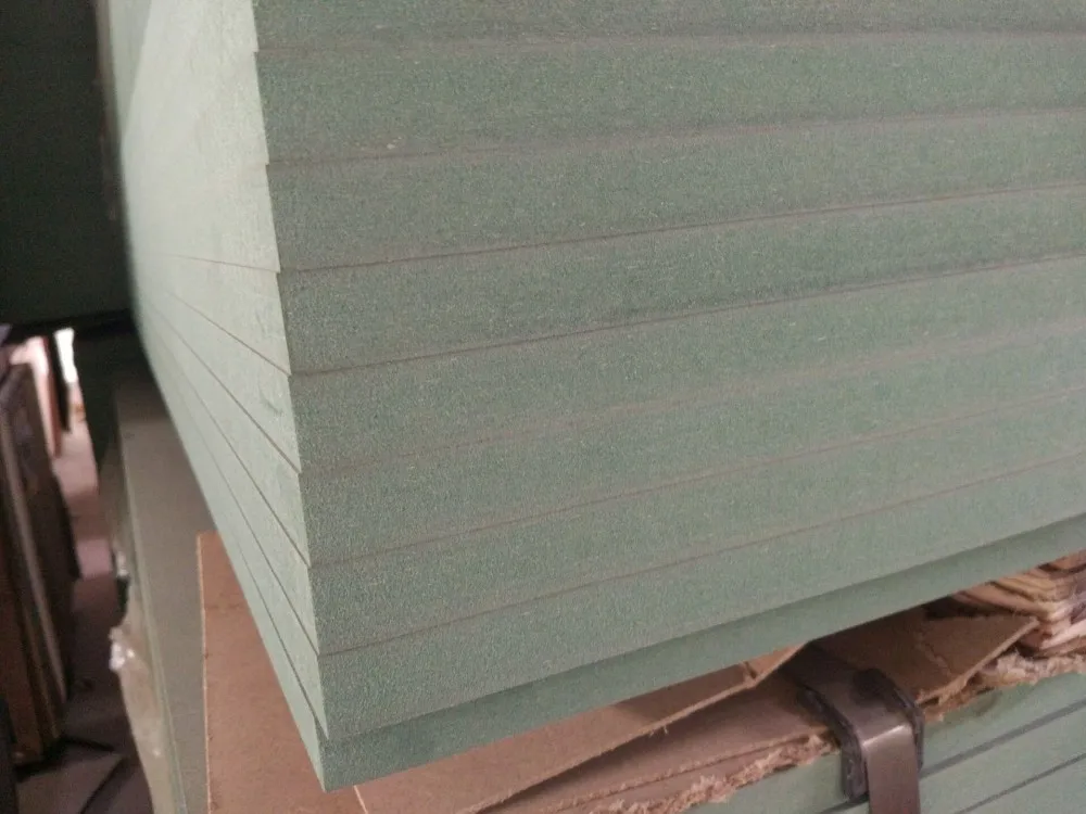 E1 Grade Waterproof Green Hmr 22mm Mdf Board Of 780 Density For