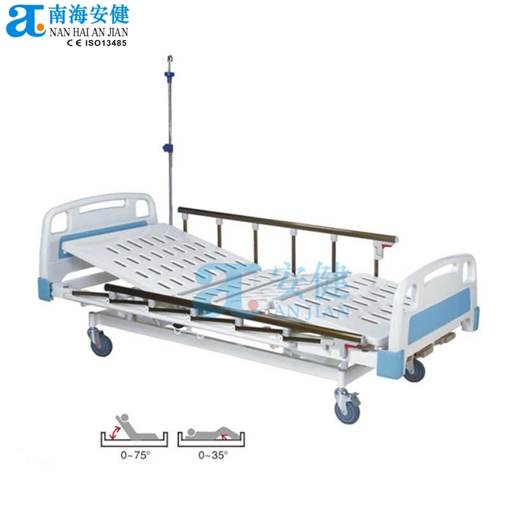 Aj 104409a Hospital Furniture Used 2 Functions Manual Medical Bed
