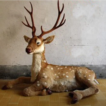 Furry Standing Christmas Decoration Supplies Type Deer Products