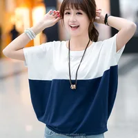 

Boutique fashion summer wholesale girls clothing two color t shirt cheapest products online