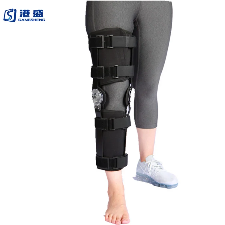 Adjustable Medical Aluminum Leg Supporter Hinge Knee Brace Support For ...