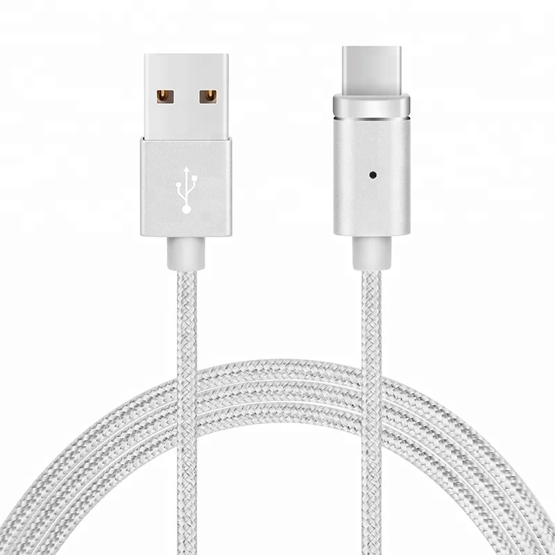

Custom Wholesale 1.2M Magnetic Usb-c Cable, Silver & gold