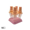 4pcs Plastic Ice lolly cream Mould