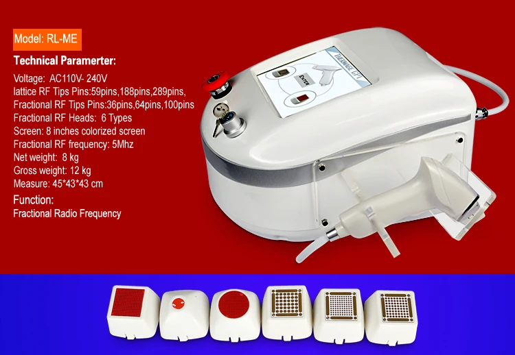 professional thermagic fractional rf skin tightening machine/radio frequency facial machine for sale