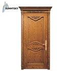 โมเดิร์นออกแบบใหม่ด้านนอกไม้สีขาว diy ไม้ประตู