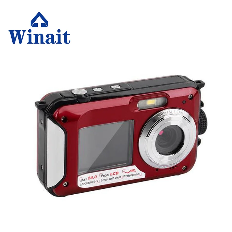

Dual Screen Waterproof Cameras Digital DC-16 24MP 1080P HD Professional Digital Camera TF Card Slot, Black;blue / green;red / pink;yellow / gold