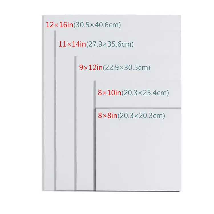 white cotton canvas panel